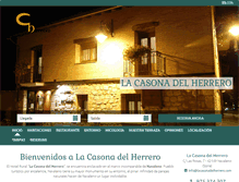 Tablet Screenshot of lacasonadelherrero.com